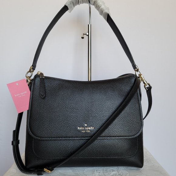 kate spade melody mixed material flap shoulder bag